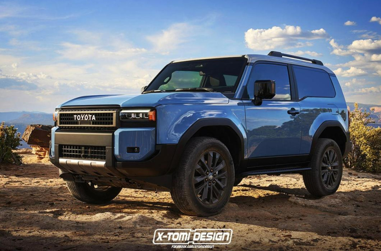 Το κοντό Toyota Land Cruiser 2024 θα ήταν σχεδόν μισό μέτρο πιο κοντό από την 5θυρη έκδοση. Toyota Land Cruiser 2024, X-Tomi Design