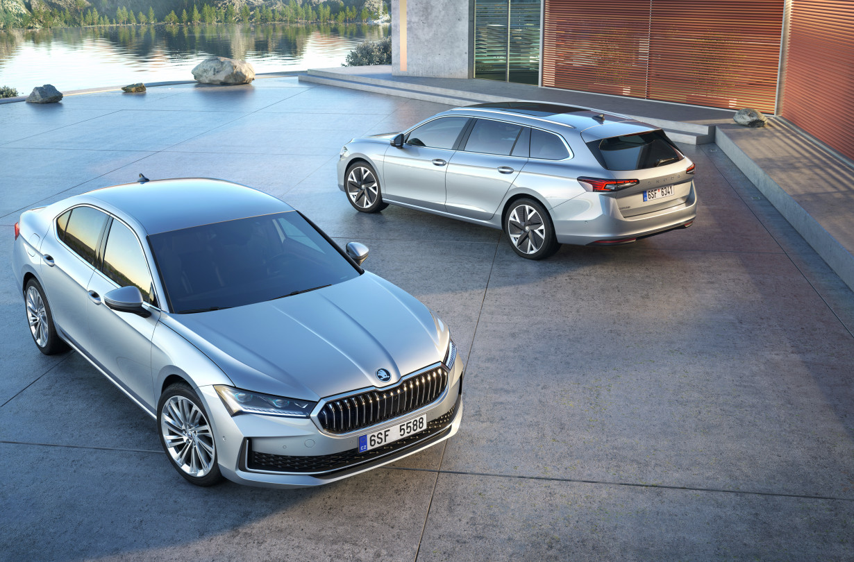 H τέταρτη γενιά του Škoda Superb θα φτάσει στις αγορές το δέυτερο τρίμηνο του 2024 Škoda Superb