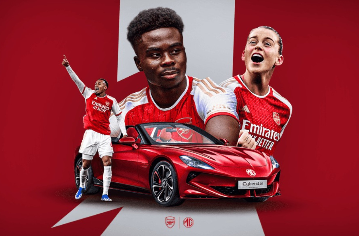 MG Motor και Arsenal ενώνουν τις δυνάμεις τους, σε μία συνεργασία που φιλοδοξεί να οδηγήσει και τους δύο στην κορυφή Arsenal & MG
