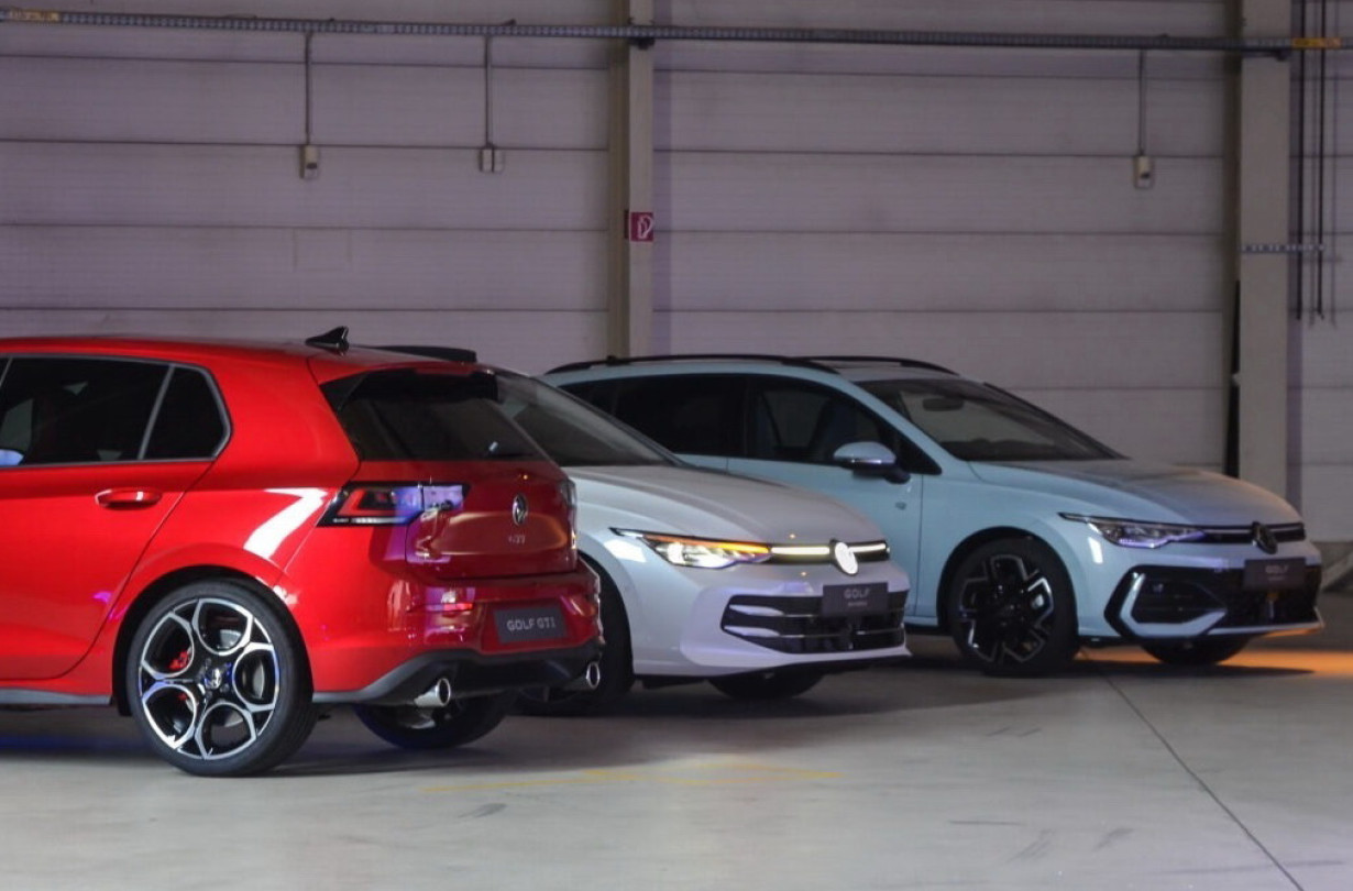 Το ανανεωμένο Volkswagen Golf 2024 θα διατίθεται με δύο διαφορετικού στιλ εμπρός προφυλακτήρα Volkswagen Golf 2024