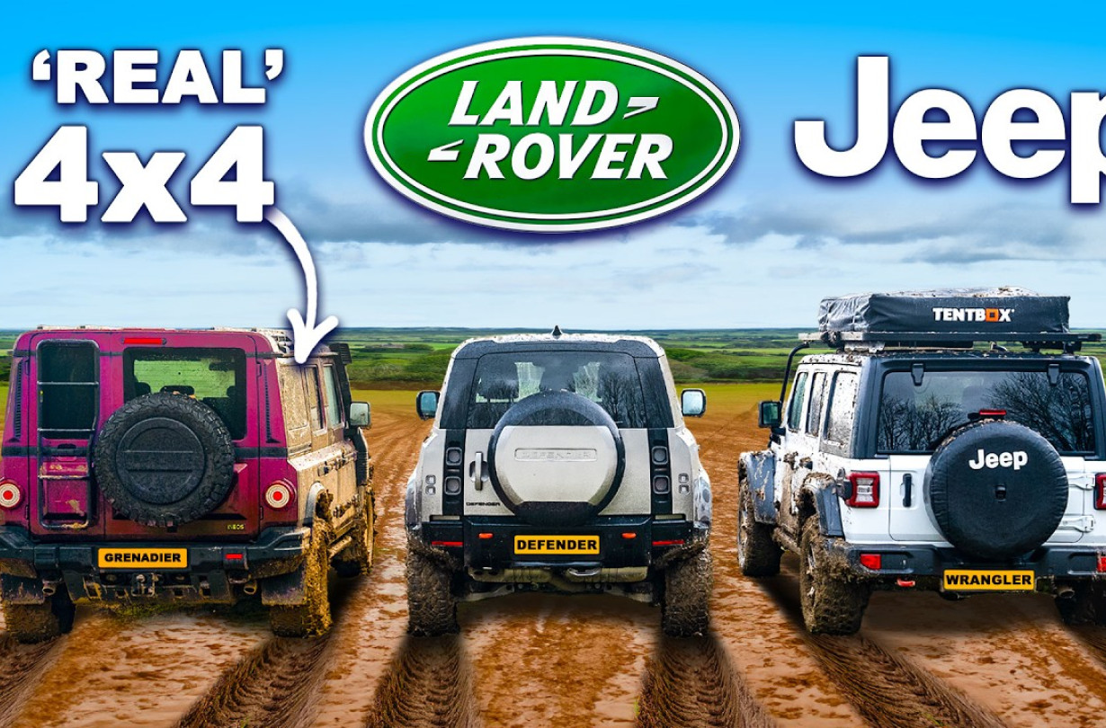 Jeep Wrangler, Land Rover Defender ή Ineos Grenadier; Τι θα επέλεγε η Πέππα για να παίξει με τις λάσπες; Jeep Wrangler