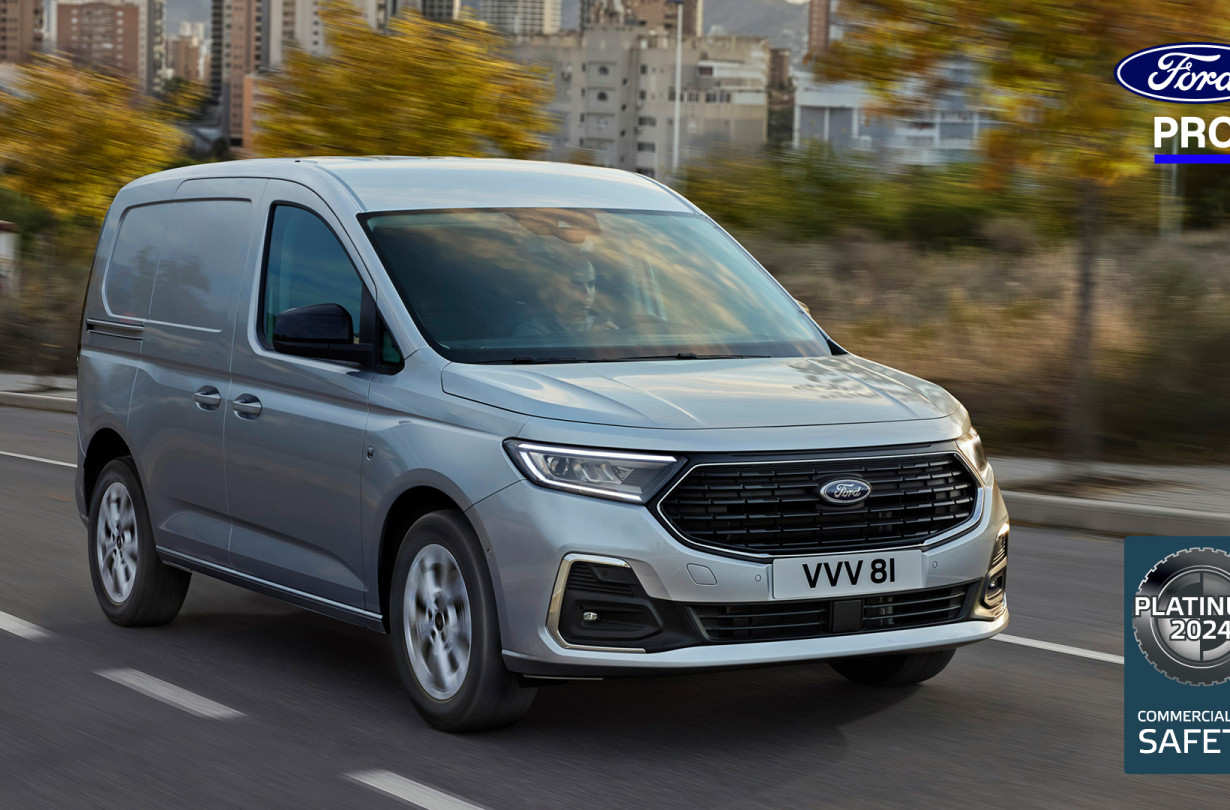 H Ford Pro διαθέτει πλέον τρία βαν με κορυφαία βαθμολογία ανάμεσα στα μοντέλα της τελευταίας γενιάς Transit Ford Transit Connect
