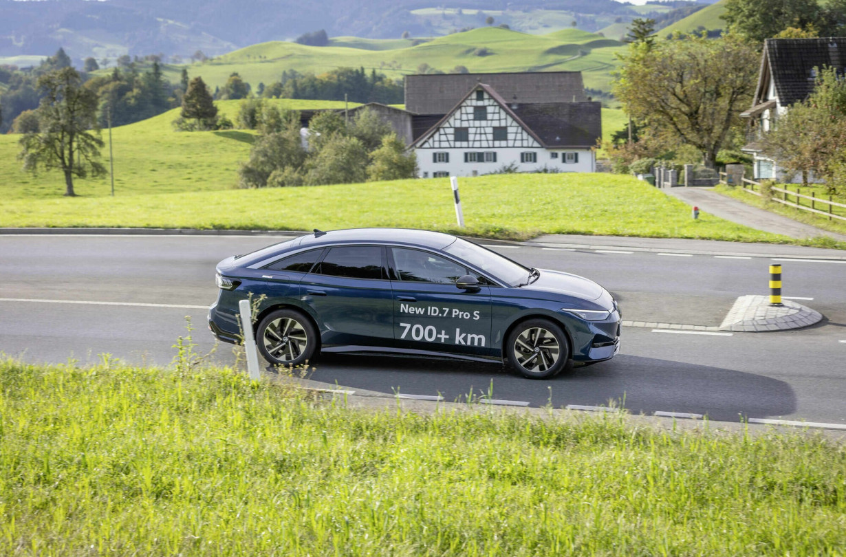 Το VW ID.7 Pro S, με την μπαταρία των 86 kWh κατά τη διάρκεια της δοκιμής έκαψε 10,3 kWh/100 km VW ID.7