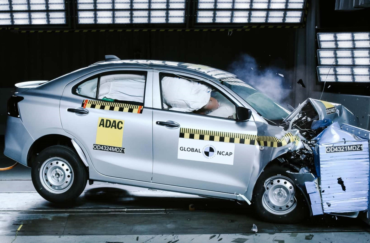 Η Suzuki κάνει θραύση στην ινδική αγορά και τα πέντε αστέρια στις δοκιμές πρόσκρουσης αποτελούν ένα πολύ ισχυρό χαρτί ανάμεσα σε μοντέλα που κρίνονται ανασφαλή. Suzuki Dzire