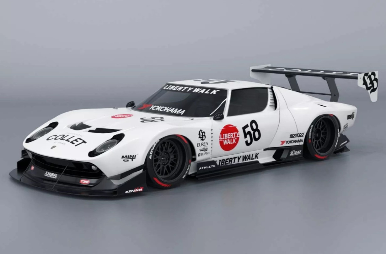 Όταν η Liberty Walk παρεμβαίνει σε ένα σύγχρονο μοντέλο, ίσως μπορείς να δικαιολογήσεις τα φτιασίδια. Αλλά όταν σπιλώνει ένα κλασικό μοντέλο, τότε παραπάει. Lamborghini Miura
