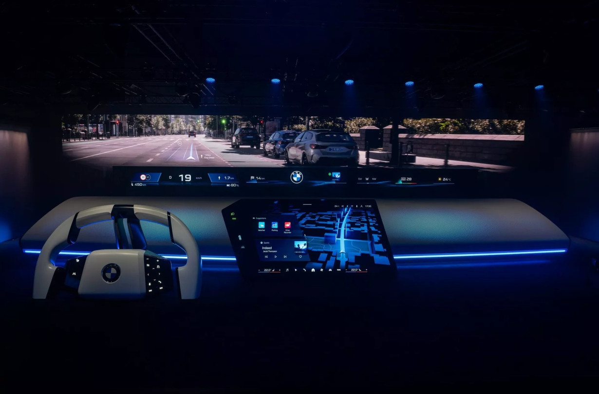 Οι Γερμανοί αποκάλυψαν στην CES το νέο BMW Panoramic iDrive που βρίσκεται ένα βήμα πριν από την παραγωγή. BMW Panoramic iDrive