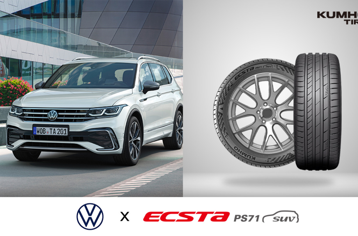 VW Tiguan και CUPRA Terramar επιλέγουν ως ελαστικά πρώτης τοποθέτησης τα Kumho ECSTA PS71 Kumho ECSTA PS71- VW Tiguan