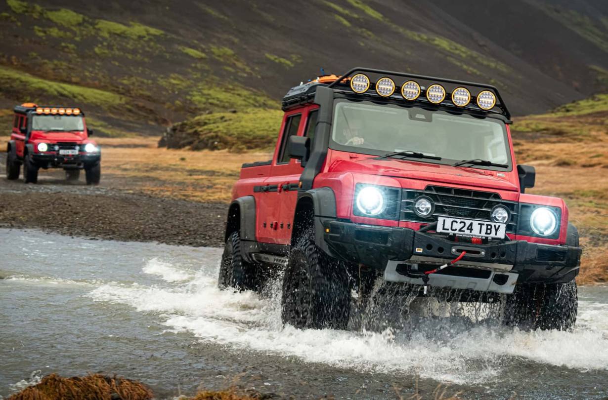 Ineos Grenadier Trialmaster X Letech, ελάχιστη απόσταση από το έδαφος 45 cm και δυνατότητα διάβασης υδάτινου κωλύματος 1,05 m! Ineos Grenadier Trialmaster X Letech