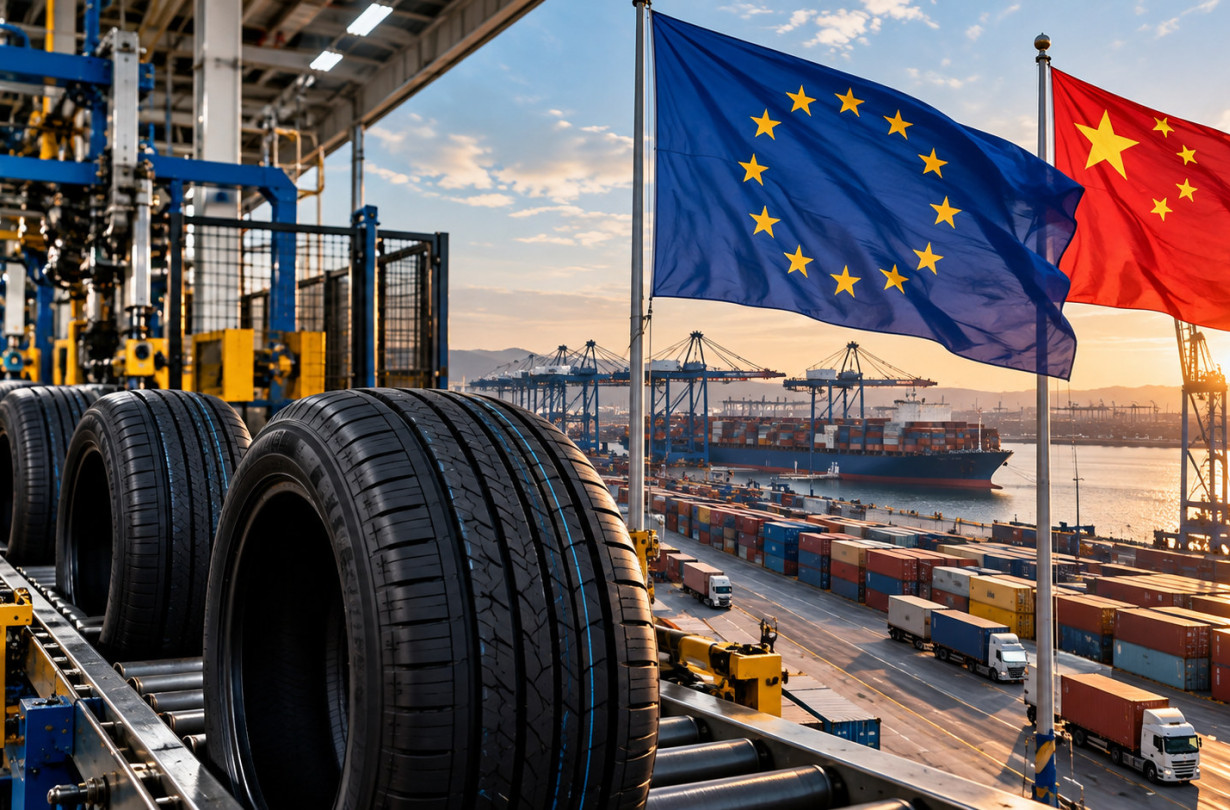 Η ΕΕ εξετάζει συνδυασμένους δασμούς έως 57,09% για ορισμένα κινεζικά λάστιχα. Η παραγωγή κινεζικών εταιρειών σε τρίτες χώρες αλλάζει όμως την εξίσωση.