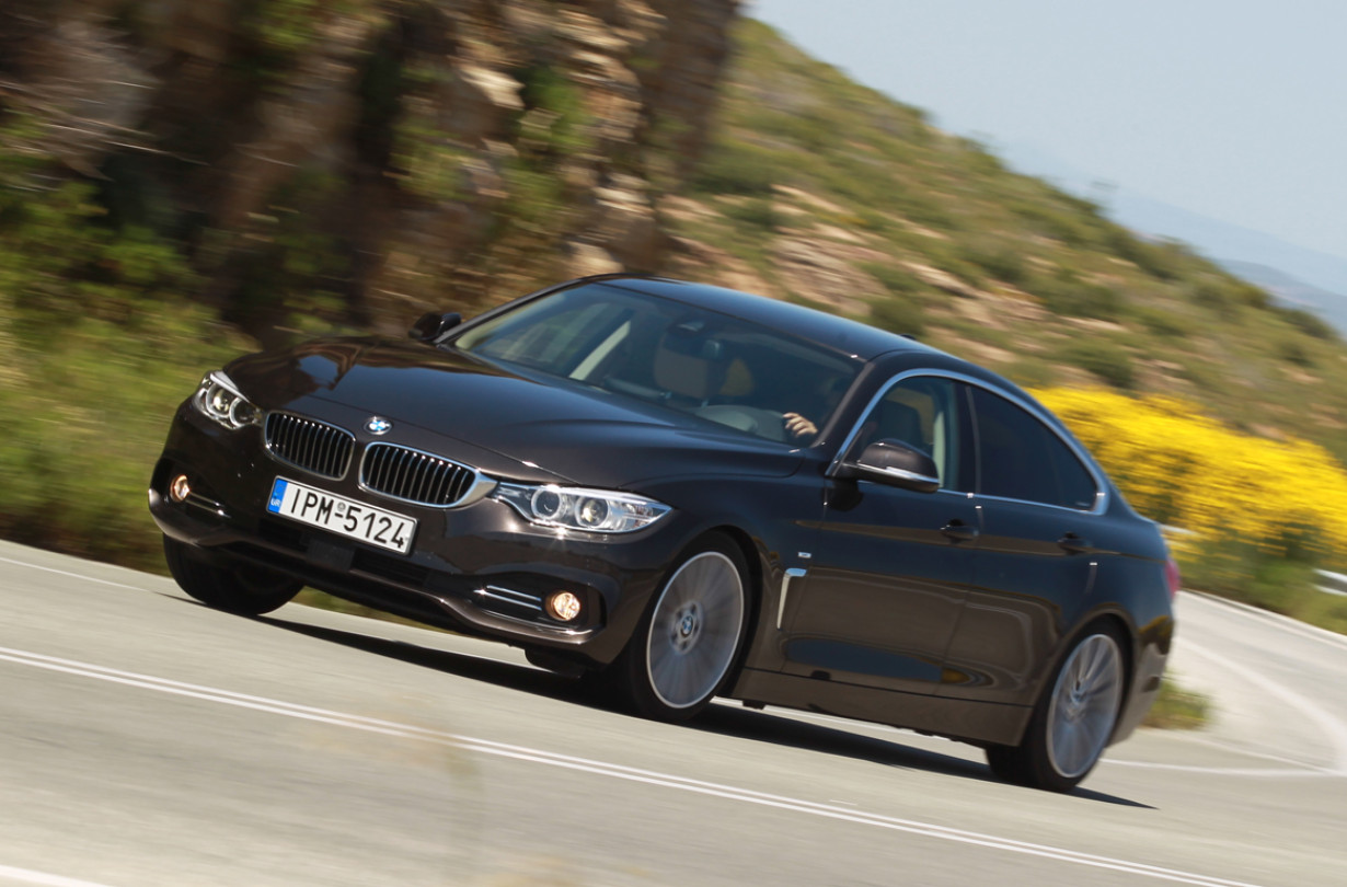 BMW 420d GranCoupé test drive - front curve - Φωτογραφία Φωτεινή Πίμπα