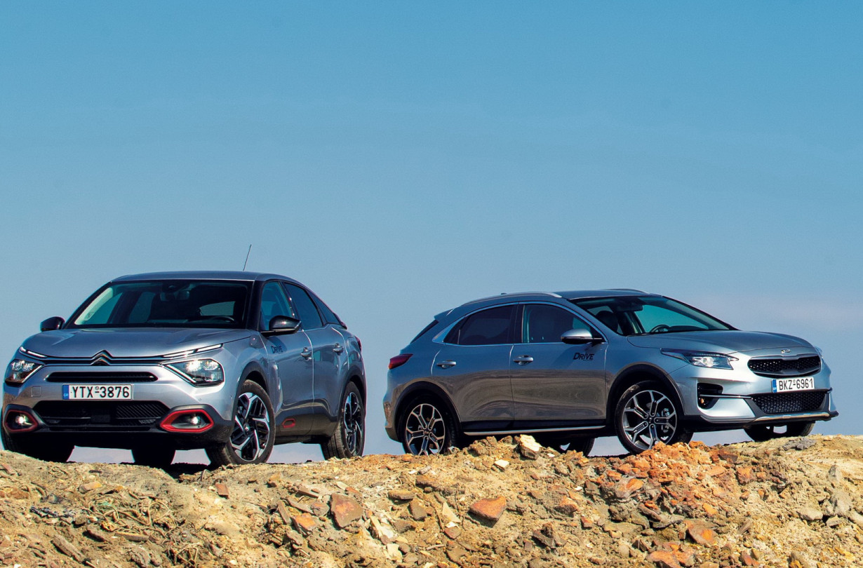 TEST DRIVE_Citroën C4 C-Cross 1.5 BlueHDi 130 EAT8 vs Kia XCeed 1.6 CRDi 136 7DCT 48V Hybrid, photo credit DRIVE/Thanassis Koutsogiannis TEST DRIVE_Citroën C4 C-Cross 1.5 BlueHDi 130 EAT8 vs Kia XCeed 1.6 CRDi 136 7DCT 48V Hybrid, photo credit DRIVE/Thanassis Koutsogiannis