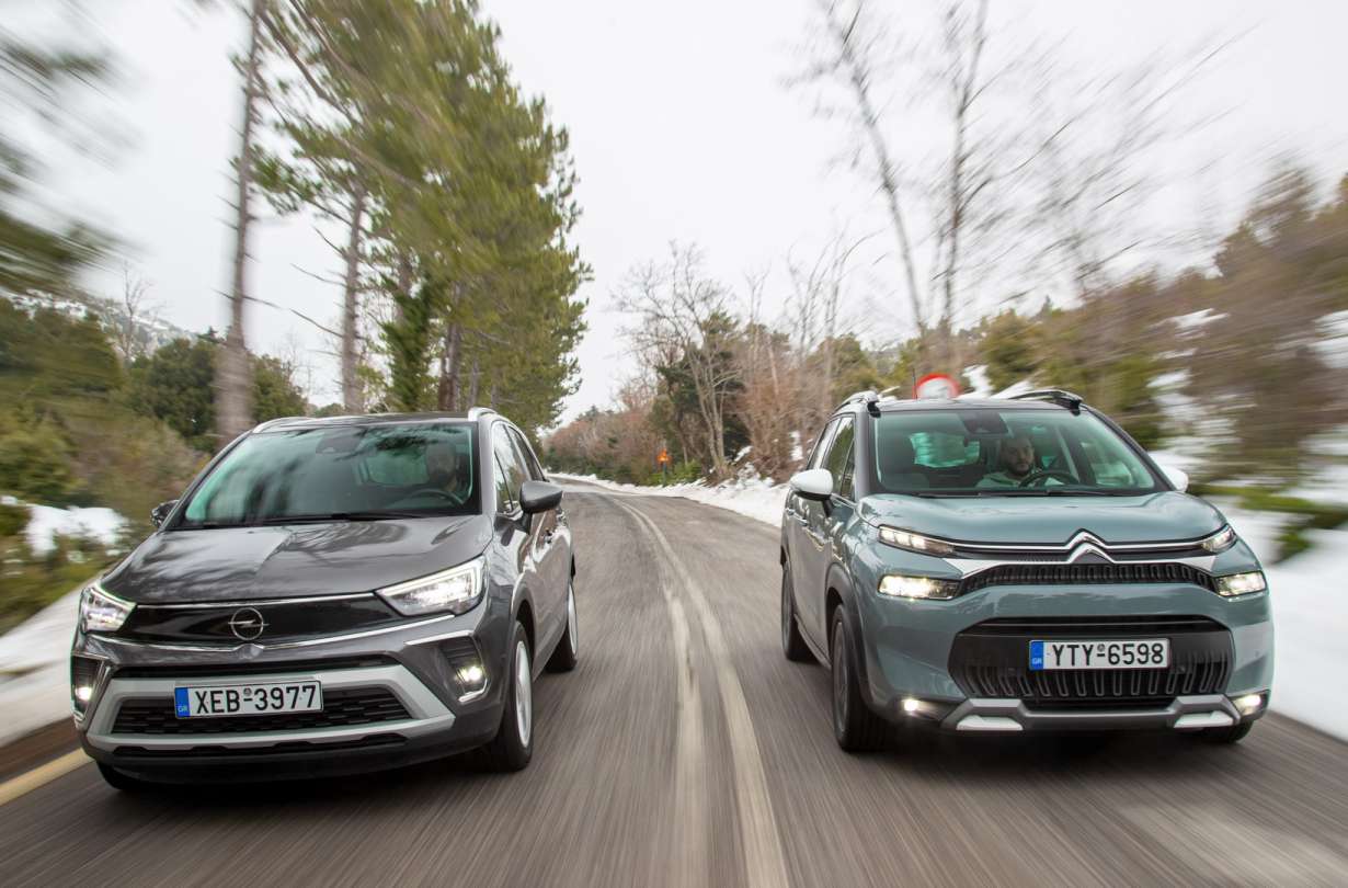Ντίζελ SUV comparative test: Citroën C3 Aircross 1.5 BlueHDi 120 PS EAT6 vs Opel Crossland 1.5 Diesel AT6/photo credits DRIVE Magazine/Thanassis Koutsogiannis Ντίζελ SUV comparative test: Citroën C3 Aircross 1.5 BlueHDi 120 PS EAT6 vs Opel Crossland 1.5 Diesel AT6/photo credits DRIVE Magazine/Thanassis Koutsogiannis