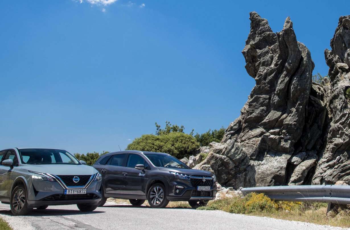 Test drive, υβριδικά SUV: Nissan Qashqai, Suzuki S-Cross, Photo credit DRIVE Media Group/ Thanasis Koutsogiannis Test drive, υβριδικά SUV: Nissan Qashqai, Suzuki S-Cross, Photo credit DRIVE Media Group/ Thanasis Koutsogiannis