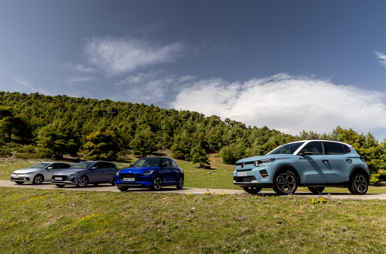 Citroën C3 vs Hyundai i20 vs Suzuki Swift vs VW Polo