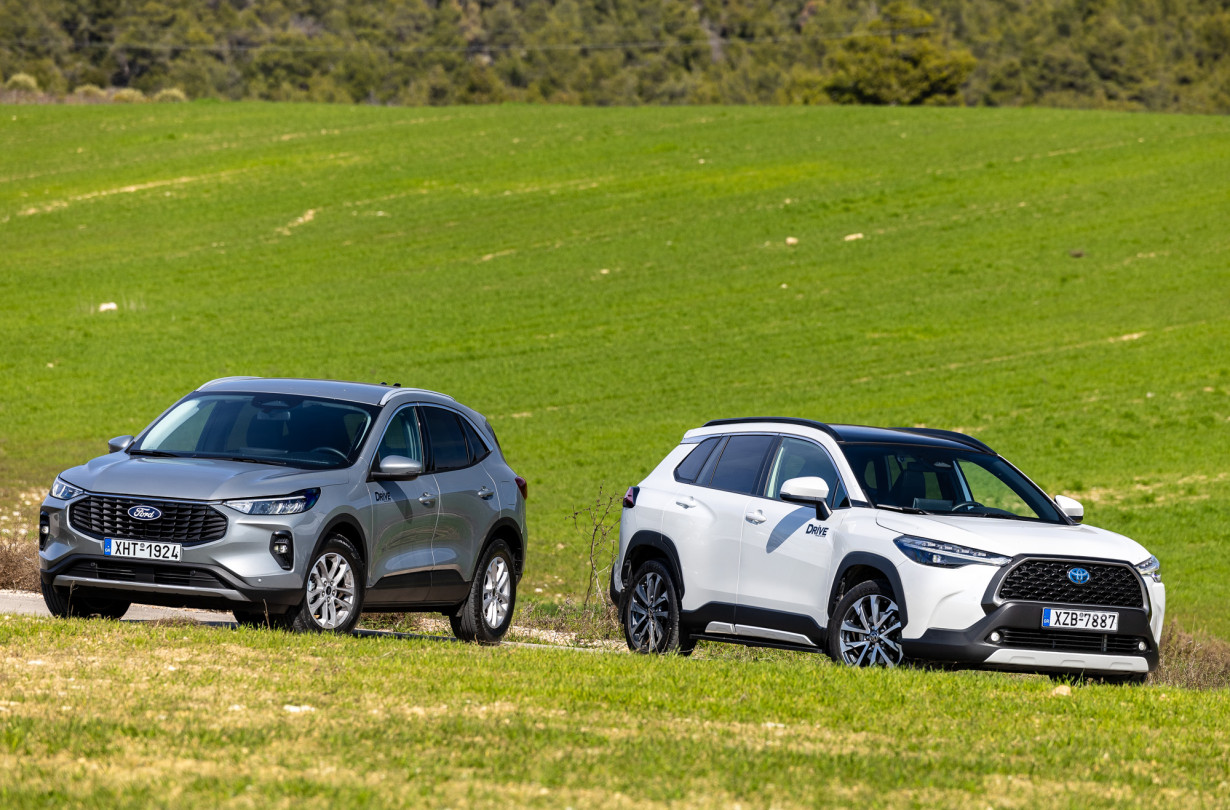 Η Toyota Corolla Cross είναι €3.142 πιο ακριβή από το Ford Kuga. Η απόσβεση όμως έρχεται γρήγορα λόγω κατανάλωσης Test drive: Ford Kuga vs Toyota Corolla Cross/Photo © DRIVE Media Group/Thanasis Koutsogiannis