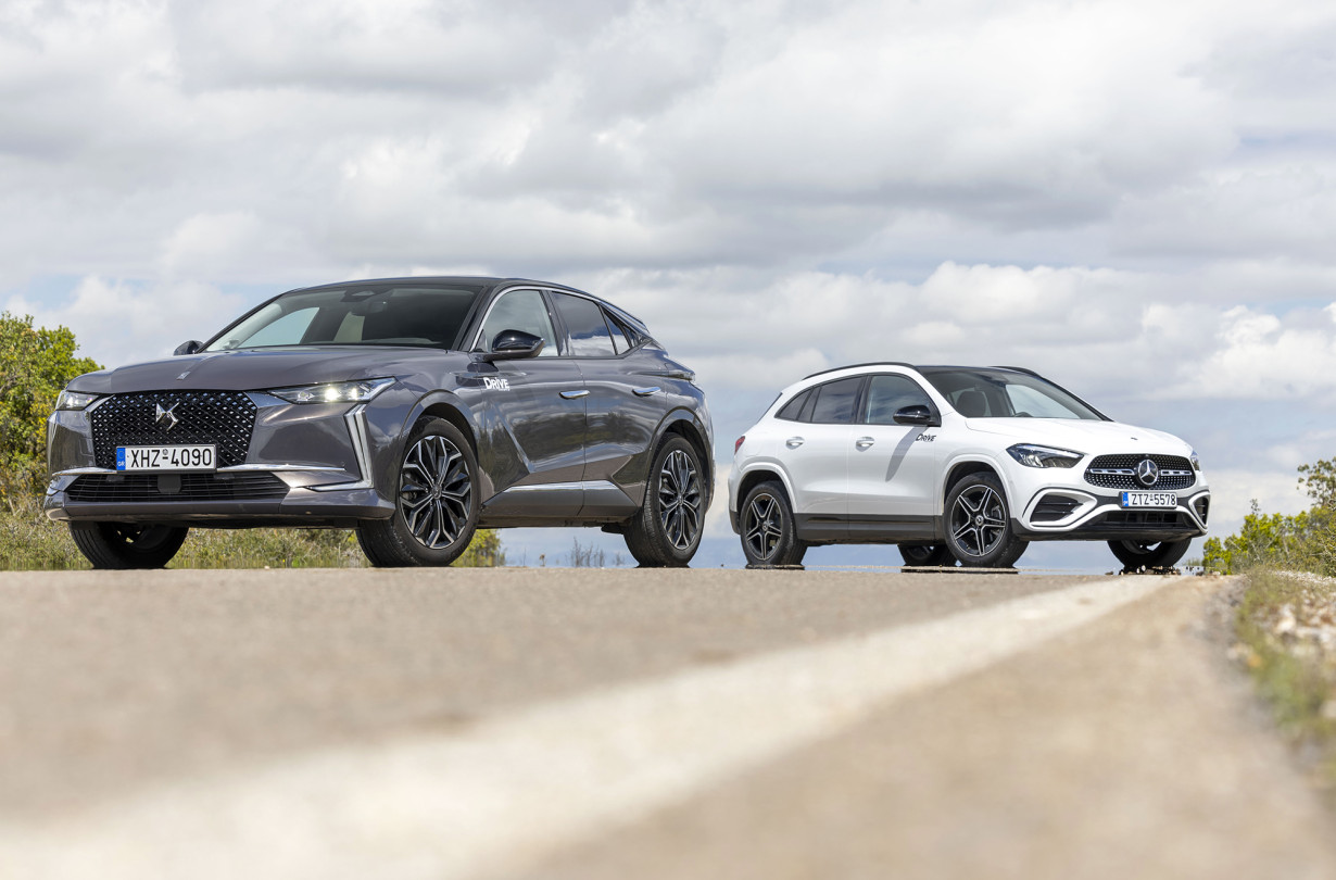 Με τη Mercedes-Benz GLA 250 e και την DS 4 E-Tense αντιπαραβάλλονται η γερμανική και η γαλλική εκδοχή της premium ταυτότητας. Test drive: DS 4 E-Tense vs Mercedes-Benz GLA 250 e /Photo © DRIVE Media Group/Thanasis Koutsogiannis