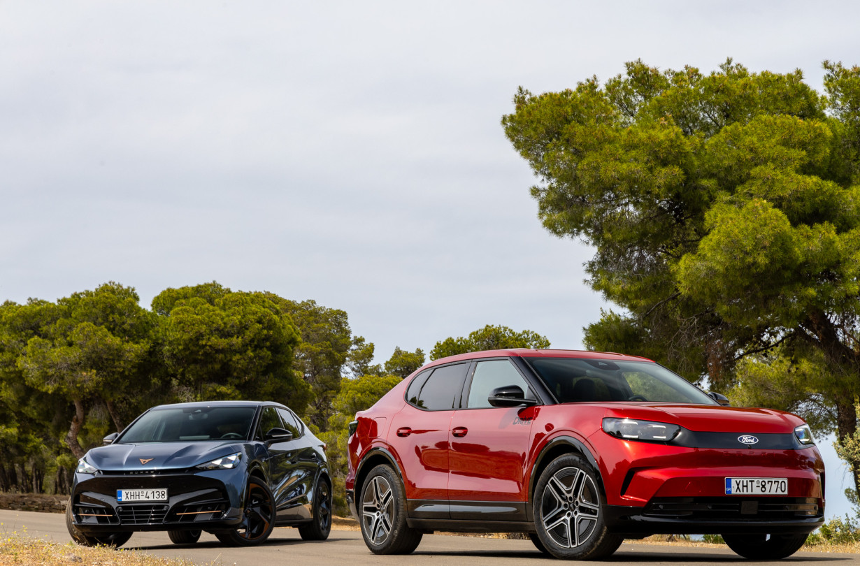CUPRA Tavascan και Ford Capri ανήκουν σε μια σπάνια κάστα. Αυτή των πιο fun-to-drive ηλεκτρικών SUV της ελληνικής αγοράς Test drive: CUPRA Tavascan VZ vs Ford Capri RWD ER/Photo © DRIVE Media Group/Thanasis Koutsogiannis