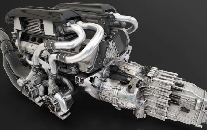 Bugatti Chiron W16 engine