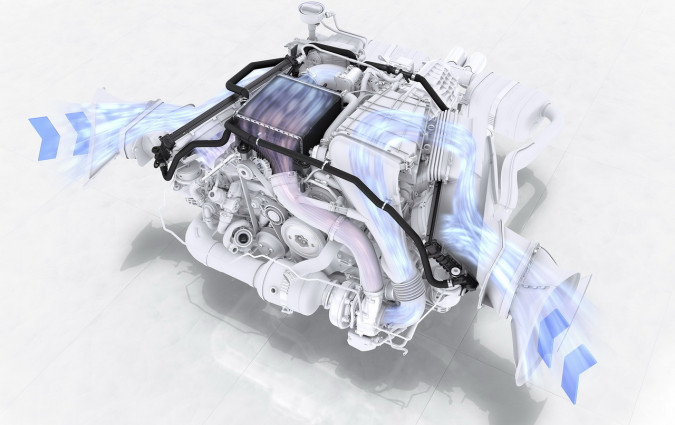 Porsche flat-four engine
