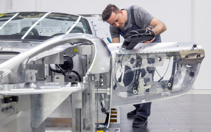 Porsche production line