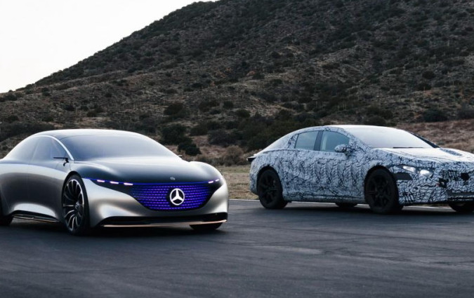 Mercedes-Benz EQS Vision Concept & Mercedes-Benz EQS