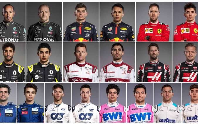 F1 drivers 2020