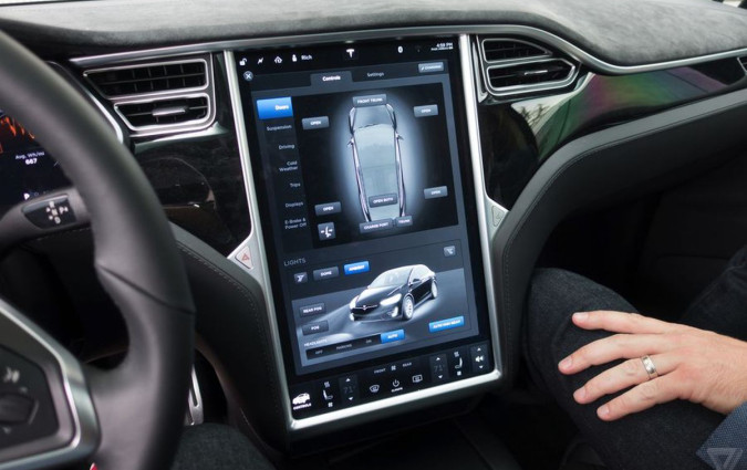 Tesla Model X dashboard