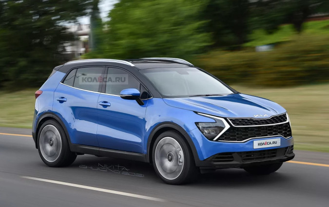 Kia Sportage 2021, rendered by Nikita Chucko/kolesa