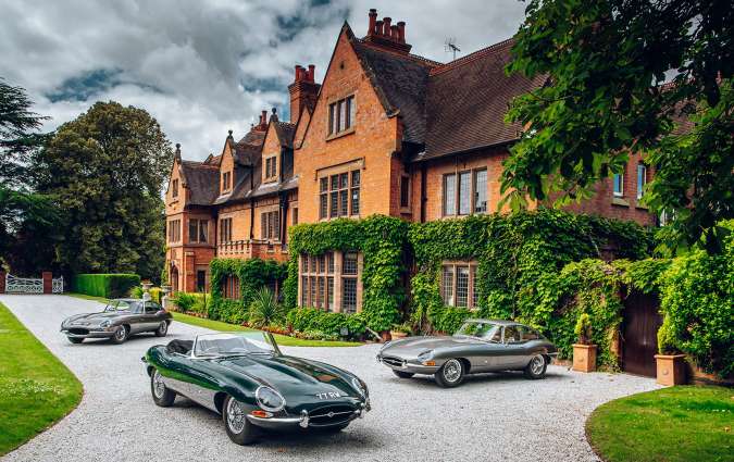 Original Jaguar E-type 1961 @ Wappenbury Hall