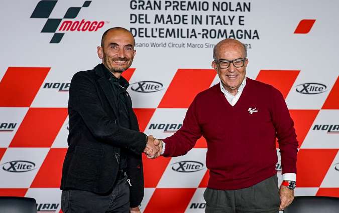 O Claudio Domenicali, CEO της Ducati Motor Holding και ο Carmelo Ezpeleta, CEO της Dorna Sports. Claudio Domenicali, Carmelo Ezpeleta