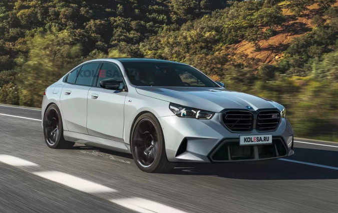 BMW M5 2024, Illustration by Kolesa