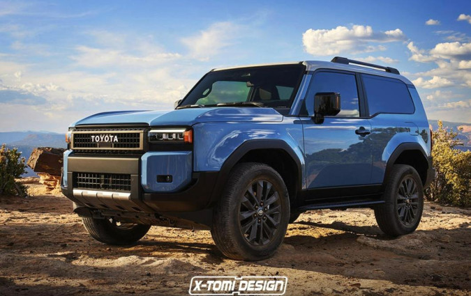 Το κοντό Toyota Land Cruiser 2024 θα ήταν σχεδόν μισό μέτρο πιο κοντό από την 5θυρη έκδοση. Toyota Land Cruiser 2024, X-Tomi Design