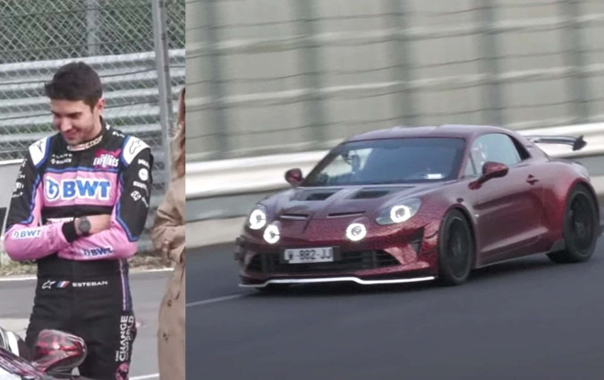 Ανεπίσημh χρονομέτρηση δείχνει ότι η πιστάδικη έκδοση της Alpine A110 είναι ταχύτερη από την Cayman GT4 στην Πράσινη Κόλαση, με τον πιλότο της F1 Esteban Ocon πίσω από το τιμόνι. Alpine A110 Esteban Ocon