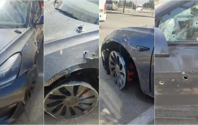 Tesla Model 3 σώζει τη ζωή του οδηγού του μετά από σοκαριστική επίθεση της Χαμάς. Tesla Model 3 Performance