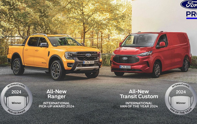 Τα Ford Ranger και Transit Custom σάρωσαν τα βραβεία των επαγγελματικών οχημάτων Ford Ranger and Transit Custom