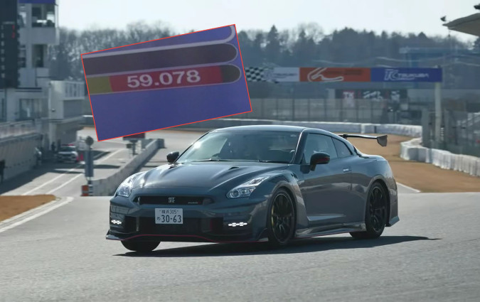 Τι κι αν φυσάει 17 κεράκια στην τούρτα; Το Nissan GT-R NISMO έσπασε το ρεκόρ για μοντέλο παραγωγής στην πίστα της Tsukuba. Nissan GT-R NISMO