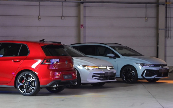 Το ανανεωμένο Volkswagen Golf 2024 θα διατίθεται με δύο διαφορετικού στιλ εμπρός προφυλακτήρα Volkswagen Golf 2024