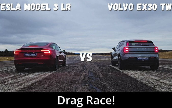 Μπορεί να είναι ακριβότερο και να έχει 200+ km μικρότερη αυτονομία, αλλά το Volvo EX30 μπορεί να καυχάται ότι είναι ταχύτερο από το Model 3 Long Range. Model 3