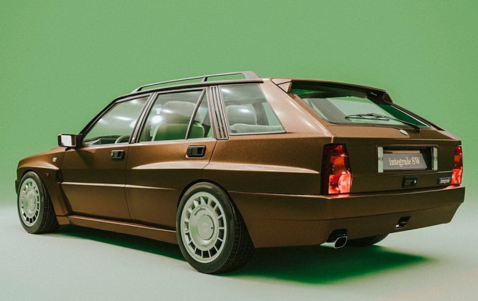 Η απόδοση του Davide Virdiss για τη στέισον Lancia Delta HF Integrale είναι αποστομωτικά ρεαλιστική. Lancia Delta HF Integrale SW διά χειρός Davide Virdiss