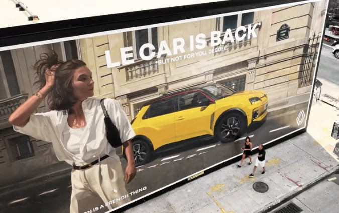 «Το Le Car επιστρέφει αλλά όχι για σας, λυπούμαστε», λένε οι Γάλλοι, σαρκάζοντας τους Νεοϋορκέζους. Renault 5 E-Tech Electric