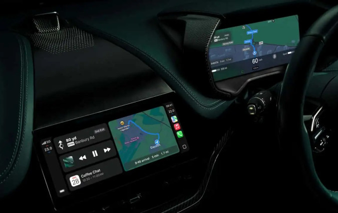 Το Apple Car Play Ultra αποτελεί μέρος του στάνταρ εξοπλισμού στις Aston Martin DBX, Vantage, DB12 και Vanquish Apple CarPlay Ultra - Aston Martin
