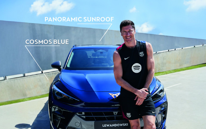 Τα νέα CUPRA Formentor, Terramar και το αμιγώς ηλεκτρικό CUPRA Tavascan ήταν οι κορυφαίες επιλογές μεταξύ των παικτών της Barcelona. CUPRA Terramar-Barcelona