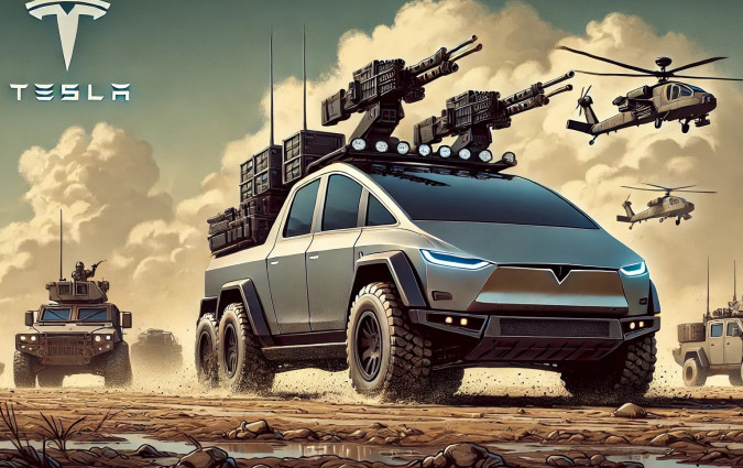 Το Tesla Cybertruck αντί για πρωταγωνιστής του πεδίου της μάχης, φαίνεται ότι θα καταλήξει στόχος για πυραύλους. Tesla Cybertruck