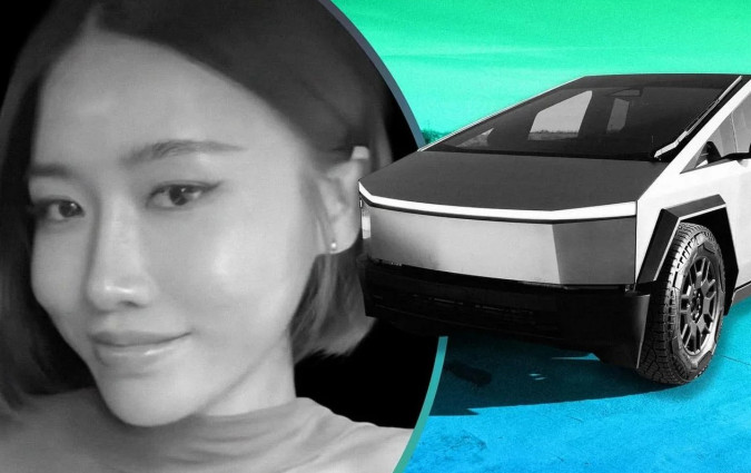 Το εγχείρημα ανέλαβε η influencer Minju Jo. Δήλωσε ότι έχει συνηθίσει να τραβάει τα βλέμματα, αλλά αυτή τη φορά δεν είχαν μείνει με το στόμα ανοιχτό για τη δική της εμφάνιση. Tesla Cybertruck