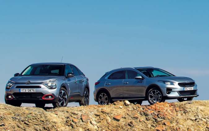 TEST DRIVE_Citroën C4 C-Cross 1.5 BlueHDi 130 EAT8 vs Kia XCeed 1.6 CRDi 136 7DCT 48V Hybrid, photo credit DRIVE/Thanassis Koutsogiannis