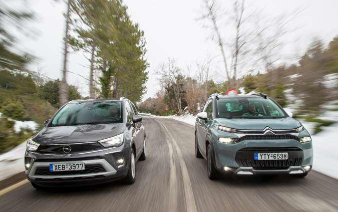 Ντίζελ SUV comparative test: Citroën C3 Aircross 1.5 BlueHDi 120 PS EAT6 vs Opel Crossland 1.5 Diesel AT6/photo credits DRIVE Magazine/Thanassis Koutsogiannis Ντίζελ SUV comparative test: Citroën C3 Aircross 1.5 BlueHDi 120 PS EAT6 vs Opel Crossland 1.5 Diesel AT6/photo credits DRIVE Magazine/Thanassis Koutsogiannis