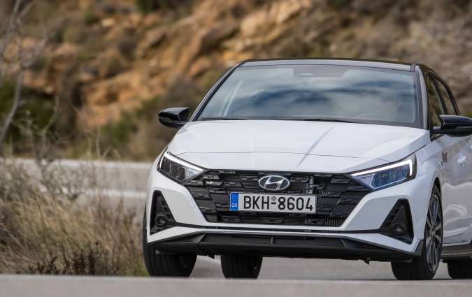 Hyundai i20 1.0 T-GDi 48V Hybrid 120 PS N Line, Photo credit DRIVE Media Group/Thanassis Koutsogiannis  Hyundai i20 1.0 T-GDi 48V Hybrid 120 PS N Line, Photo credit DRIVE Media Group/Thanassis Koutsogiannis
