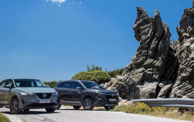 Test drive, υβριδικά SUV: Nissan Qashqai, Suzuki S-Cross, Photo credit DRIVE Media Group/ Thanasis Koutsogiannis Test drive, υβριδικά SUV: Nissan Qashqai, Suzuki S-Cross, Photo credit DRIVE Media Group/ Thanasis Koutsogiannis