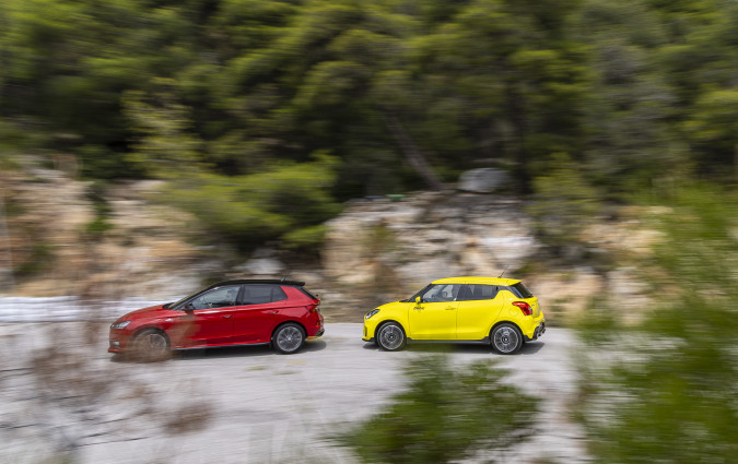 Škoda Fabia 1.5 TSI Monte Carlo vs Suzuki Swift Sport Škoda Fabia 1.5 TSI Monte Carlo vs Suzuki Swift Sport