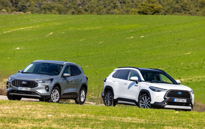 Η Toyota Corolla Cross είναι €3.142 πιο ακριβή από το Ford Kuga. Η απόσβεση όμως έρχεται γρήγορα λόγω κατανάλωσης Test drive: Ford Kuga vs Toyota Corolla Cross/Photo © DRIVE Media Group/Thanasis Koutsogiannis